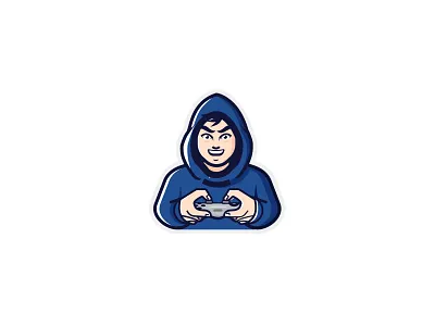 Gamer Logo character console controller design flat gamer gamer logo gamers illustration mascot modern playstation simple vector xbox