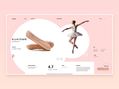 Fashion Landing Page branding design typography ui ux