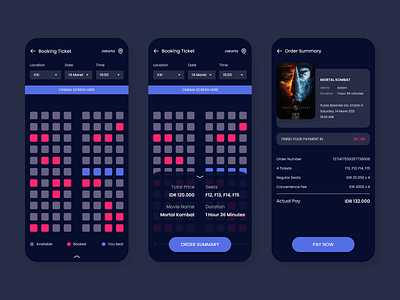 Cinema App - Booking Ticket app cinema bioskop booking ticket cgv cinema cinema app film film app movie movie app movie cinema app movies pesan ticket tix id ui ux design ui design cinema app ux cinema app xxi