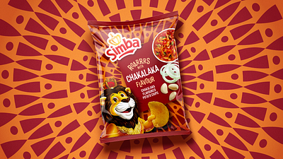 Simba Chips chips fast food packaging packaging design pattern simba chips snacks