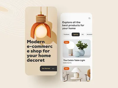 eCommerce mobile app design 2021 trend agency app best shot decoration delivery design ecommerce app graphic design interior ios lightning mobile app design realestate shopping startup typography ui ui design ux