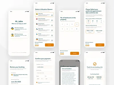 Houzecheck Booking Screens app booking booking app clean cool interface interfacedesign minimal mobile app mobile app design mobile application mobile apps mobile ui mobile ui design schedule screens ui uidesign user interface design ux