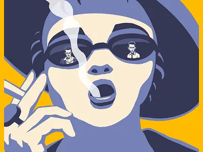 Marla Singer femmefatale fight club illustration marlasinger movie noir