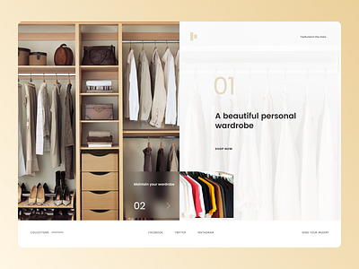 Personal Wardrobe Concept branding design ui