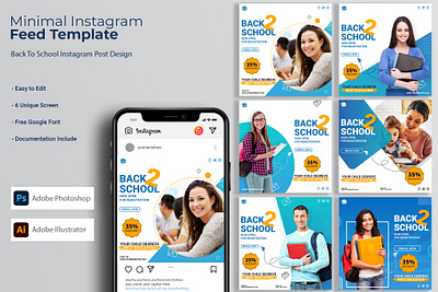 Back To School Instagram Post Design advertising back to school back to school banner back to school facebook post back to school instagram post back to school post design brand design brand identity branding design facebook ad facebook ads graphic design instagram ad instagram banner instagram post instagram template social media advertising social media post social media post design