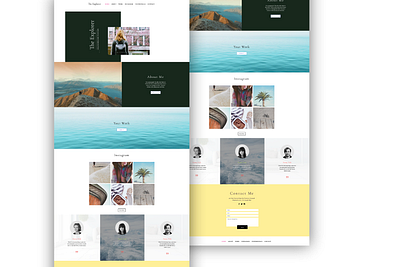 FREE Wix 1 Page Template - The Explorer design graphic design ui ui design ux ui ux design web web design website website design wix wix template