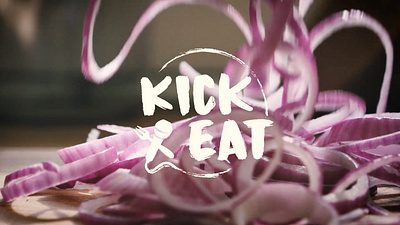 Kick Eat art direction identity visual identity