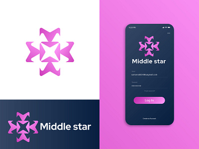 Middle star logo I Star logo app icon app logo best logo brand design branding business logo creative logo design dribbble best shot logo logo creator logo design logo maker minimal minimalist logo modern logo professional logo trandy 2021