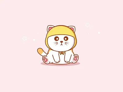 Fat Cat adorable animal cartoon cat cats character characterdesign cute cute animal cute illustration illustration kitten kittens kitty meow pet pets puppy sweet tail