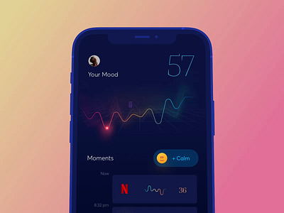 Healthy Mood animation app dashboard health tracker interaction meditation mobile mood mood tracker principle sleep sleep tracker ui ux wellness