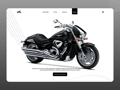 Bike Landing Page branding design icon logo minimal typography ui ux web website
