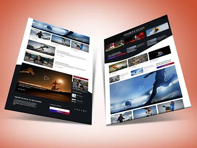 SPORTS VLOG agency website app design esport illustration lander logo space sports ui web