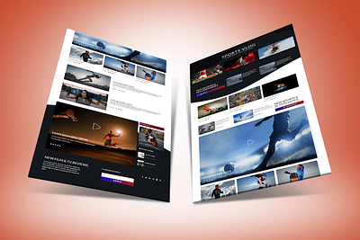 SPORTS VLOG agency website app design esport illustration lander logo space sports ui web