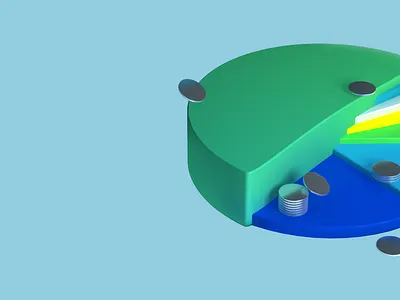 cloud cost 3d blog c4d cinema4d clod cost cloud cost diagram illustration