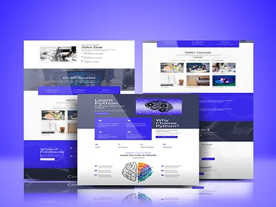 Learn Python app branding design esport lander landingpage php python ui ux web