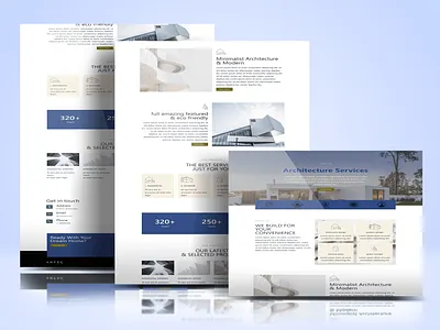ARCHITECTURE SERVICES agency website app architecture book design lander landingpage services ui ux web