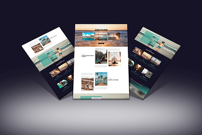 DISCOVER agency website app design lander landingpage tour tourist travel ui ux web