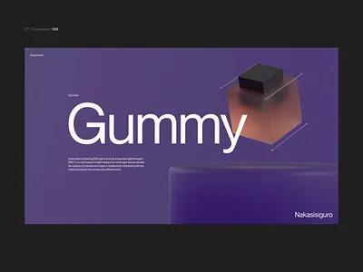 Si™ Design | SSS Material for WebGL animation dailydesign minimal typography ui uidesign uiux ux webdesign