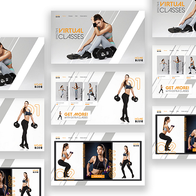 Fitness Website - White design fitness fitness center online shop ui ux ui design uiux user interface user interface design userinetrface website website design