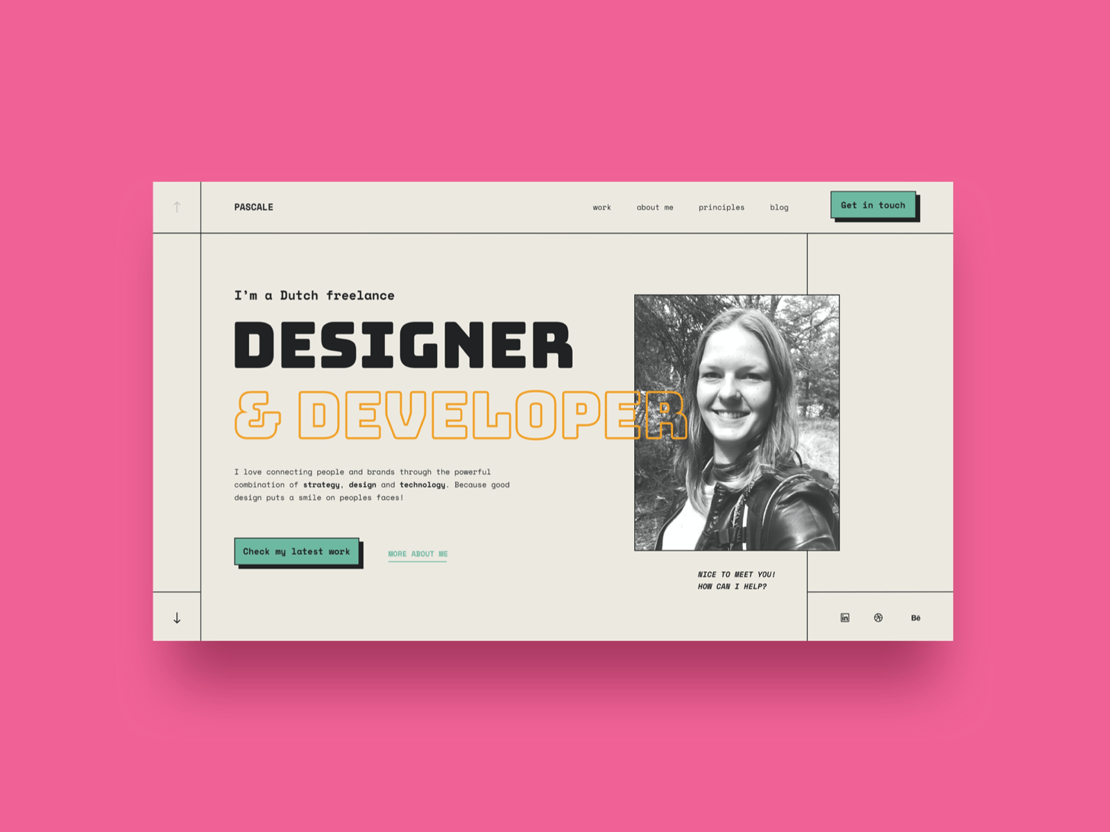 Retro Portfolio Website design digital branding portfolio retro ui website