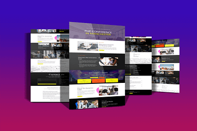PHP CONFERENCE IN MANCHESTER agency website branding design lander landingpage php python typography ui ux web