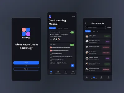 Talent Recruitment & Strategy - mobile app app concept design design design app designer portfolio details page mobile app recruiters recruitment recruitmentsystem ui uidesigner ux