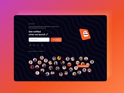 Coming Soon Page boatisland coming soon creative market landing page ui ui design visual design