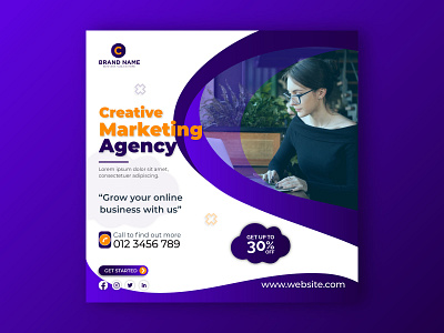 Social Media Post Design ad banner advertise agency banner branding business corporate creative digital marketing digital marketing agency facebook ad facebook post instagram post social media social media post social media post design template