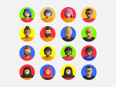 Aaply Characters 3d app avatar c4d character illustration motion person