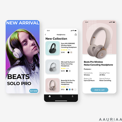 Headphone UI App Design app designconcept ui uidesign uidesigner uiinspiration ux uxdesign uxdesigner uxinspiration