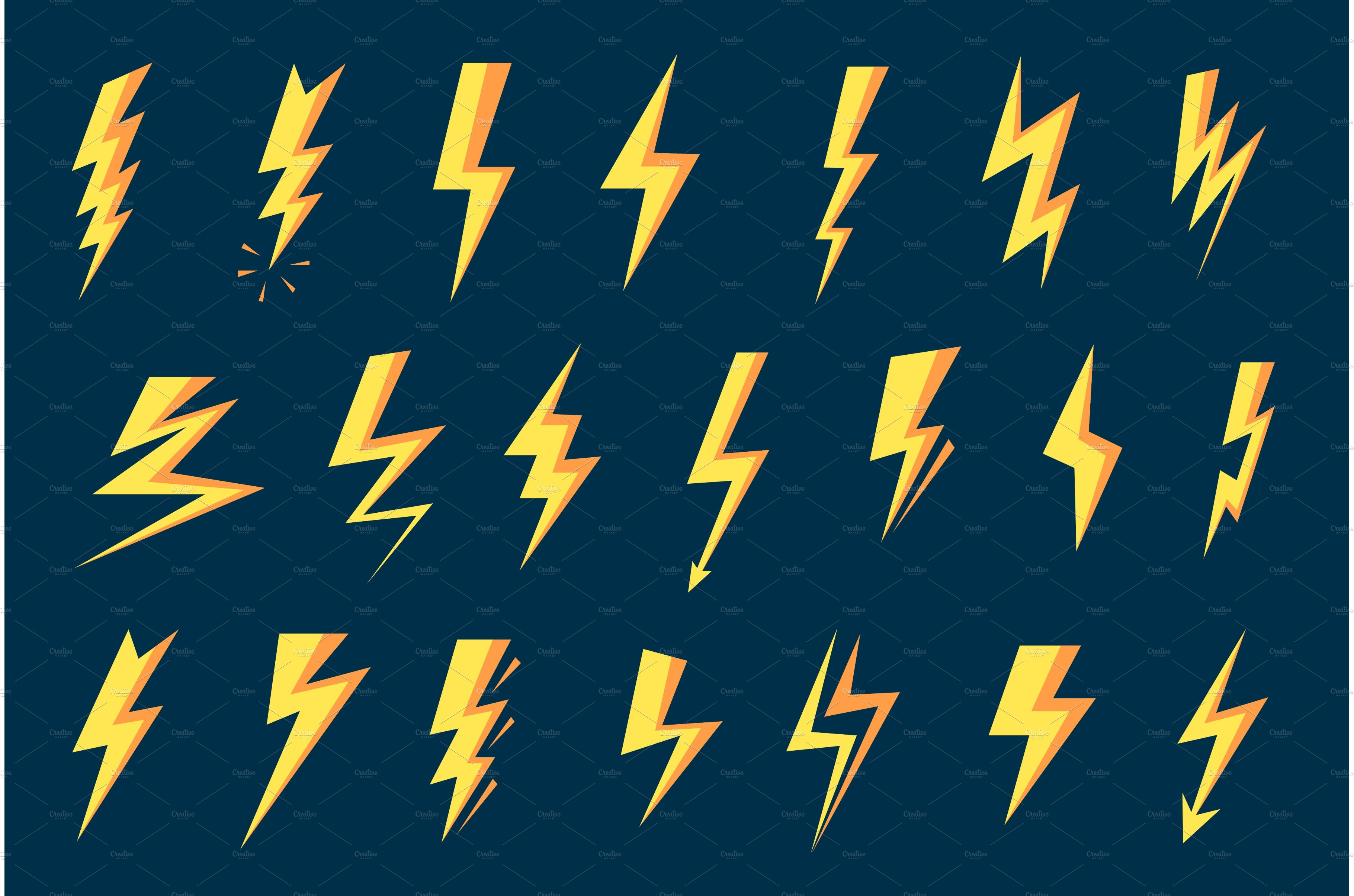 Lightning bolt symbol. Thunder by Veronika Oliinyk on Dribbble