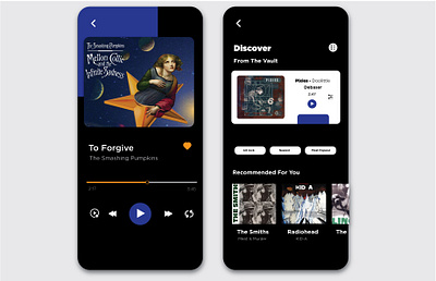 Music App UI Design Concept app app design design graphic graphicdesign illustration illustrator interaction design interface photoshop ui ui design uidesign uiux userinterface ux ux design uxdesign web webdesign