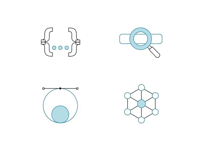 Animated Services Icons animated animation blockchain blue design development digital agency dual tone icon design icon set illustrated icons illustration marketing motion services ui