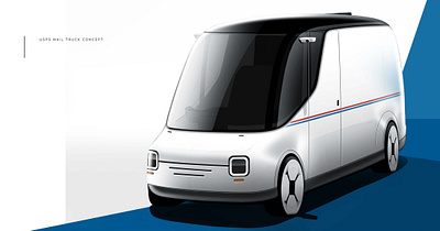 USPS Delivery Truck Concept automotive autonomous car design ux