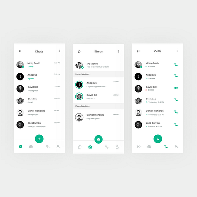 WhatsApp Redesign Concept