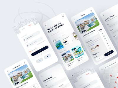 Hotel Booking app app design app designer booking app design hotel booking interface mobile app product resort ui ui design