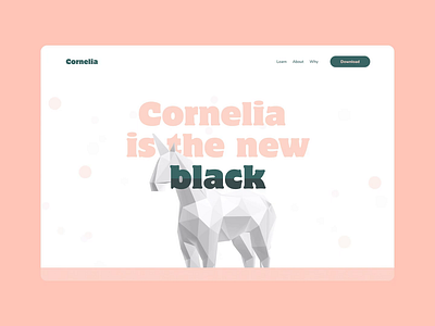 Cornelia • Ecommerce One Page Template agence cornelia design dnd download drop shadow ecommerce figma free freebies glassmorphism gumroad onepage page product ressource sketch template ui unicorn