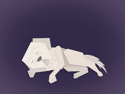 Sleepy Dog after effects animation character design design graphic design motion graphics