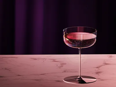 Cocktail glass arnold cinema 4d cocktail glass illustration render vine