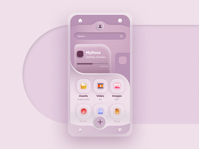 File Manager animation app branding design flat icon illustration logo minimal ui