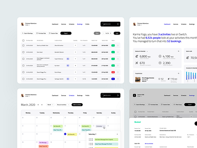 B2B Dashboards activity app b2b booking dashboard design dribbble ios minimal sales schedule scheduling ui ux vendors