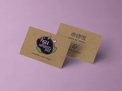 Logo & visit card design for handmade studio branding design logo typography visit card