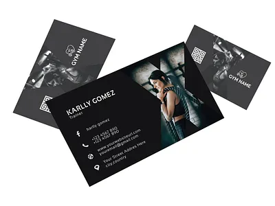 Gym Business Card Design branding businesscard bussines card bussiness card corporate business card corporate design design flyer illustration new business card professional business card simple business card unique businesscard vector