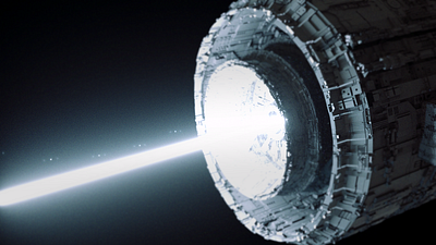 Lazer blender blendercycles cloud cycles cyclesrender deathstar illustration lazer octane procedural