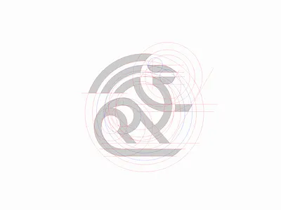 Grid Construction of Dragon Logo animal art branding dragon geometric grid construction grid logo line logo monogram simple