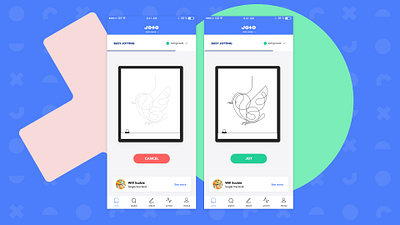 Joto – Mobile app design (UX/UI) app app design application art direction bold branding colourful design digital illustration lineart linework mobile mobile ux plotter ui uidesign uiux ux vibrant