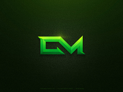 "CM" monogram (For Sale) adobe character design dribbble esports icon illustration initials logo monogram symbol vector