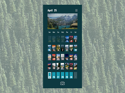 Add a photo to your calendar 038 app calendar calendar app calendar design dailyui design illustration photo photoapp ui ux vector