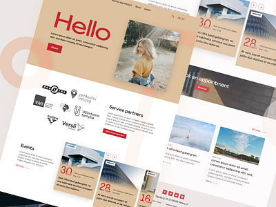 International house Vilnius Landing page suggestion adobe xd creative design hompage landingpage ui website white