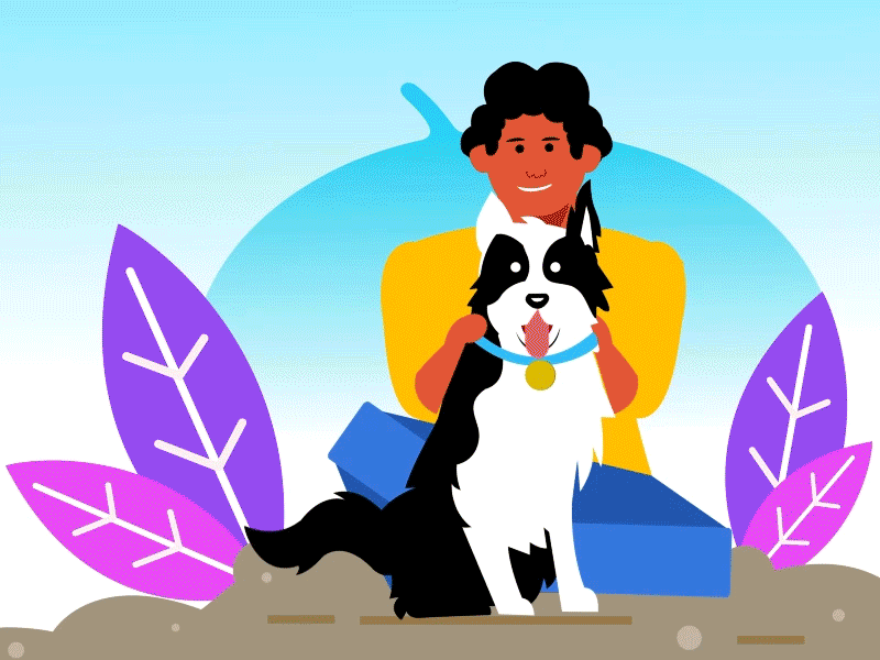 Mi mejor amigo aftereffects animacion animation 2d dog friendly friends istock love lovely motion motiongraphics olychatre pets